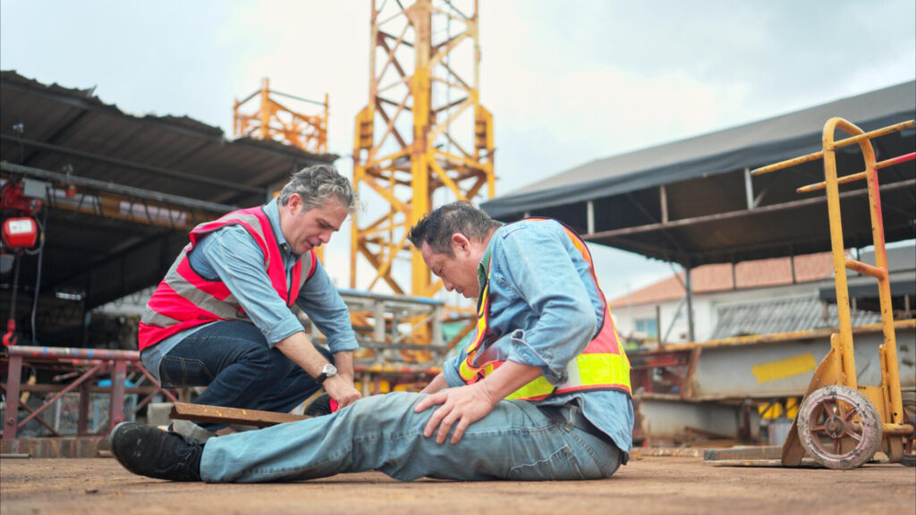 Wolf Law - The Top Accident Solicitors In Liverpool Wolf Law Wolf Law - The Top Accident Solicitors In Liverpool Wolf Law 16586 Wolf Law are the number one accident solicitors in Liverpool and the Wirral, supporting claims for personal injury claims in Liverpool Wolf Law are the number one accident solicitors in Liverpool and the Wirral, supporting claims for personal injury claims in Liverpool Two construction workers in safety vests kneel and work on a wooden plank at an outdoor site with yellow scaffolding in the background.