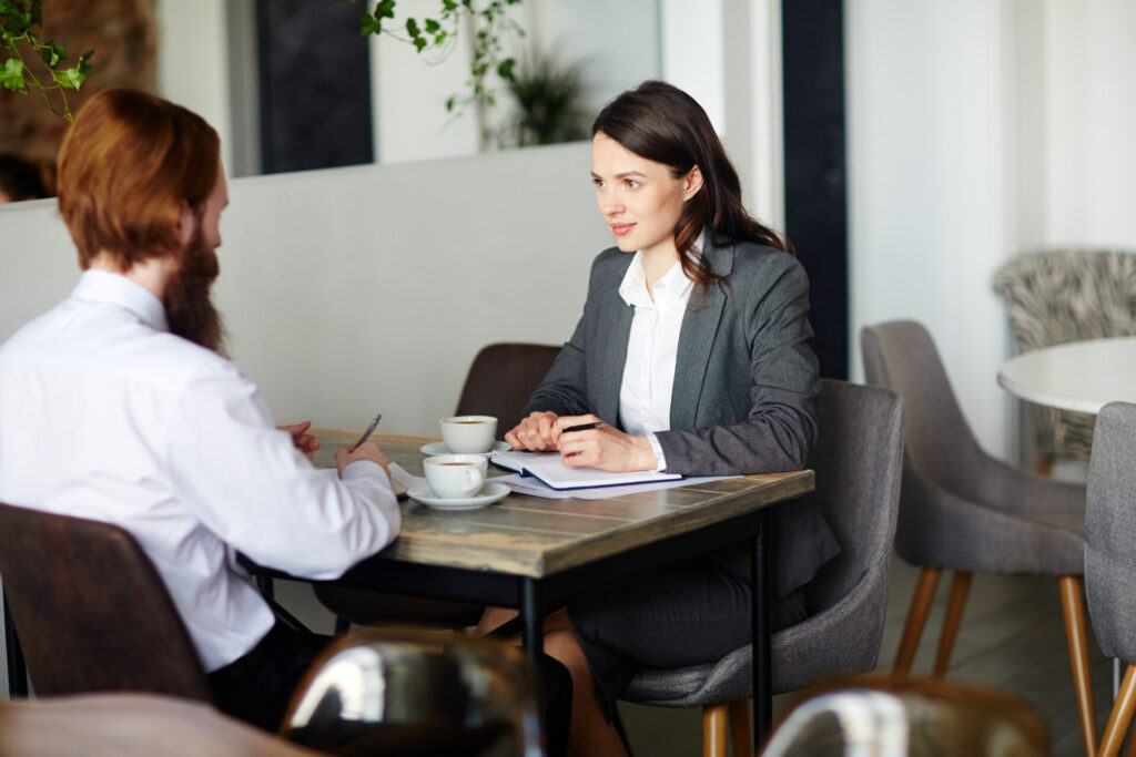 Wolf Law - The Top Accident Solicitors In Liverpool Wolf Law Wolf Law - The Top Accident Solicitors In Liverpool Wolf Law Business partners in cafe Wolf Law are the number one accident solicitors in Liverpool and the Wirral, supporting claims for personal injury claims in Liverpool Wolf Law are the number one accident solicitors in Liverpool and the Wirral, supporting claims for personal injury claims in Liverpool Two professionals having a business meeting at a cafe, woman in a gray suit with notebook, man with white shirt and beard across the table.
